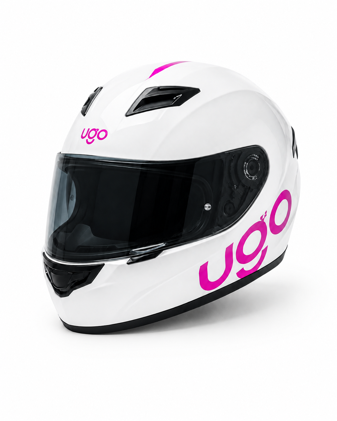 Casco con identidad visual de UGO