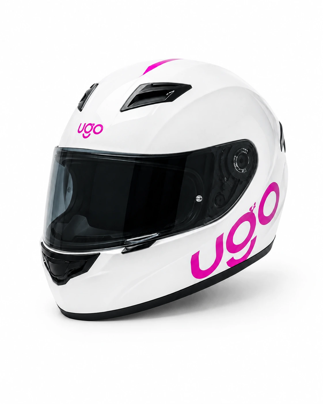 Casco con identidad visual de UGO