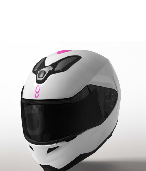 Casco con identidad visual de UGO